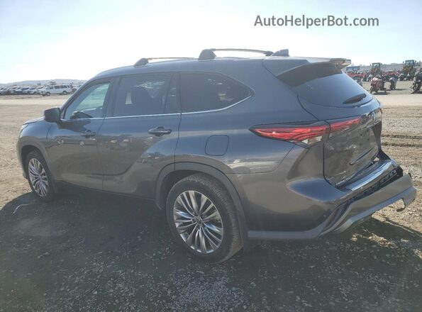 5TDFZRBH7LS046045 2020 TOYOTA HIGHLANDER Gray Trasero izquierdo