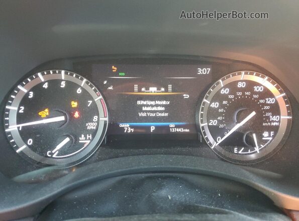 5TDFZRBH7LS046045 2020 TOYOTA HIGHLANDER Gray Vista del cuadro de instrumentos