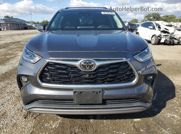 5TDFZRBH7LS046045 2020 TOYOTA HIGHLANDER Gray Vista frontal