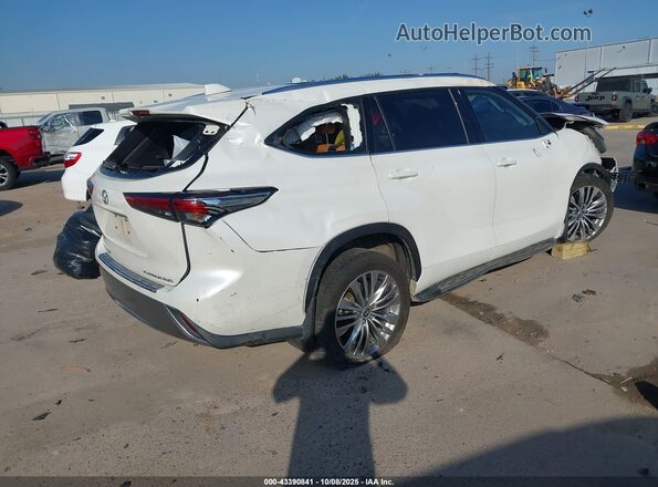 5TDFZRBH7MS133039 2021 TOYOTA HIGHLANDER White Trasero derecho