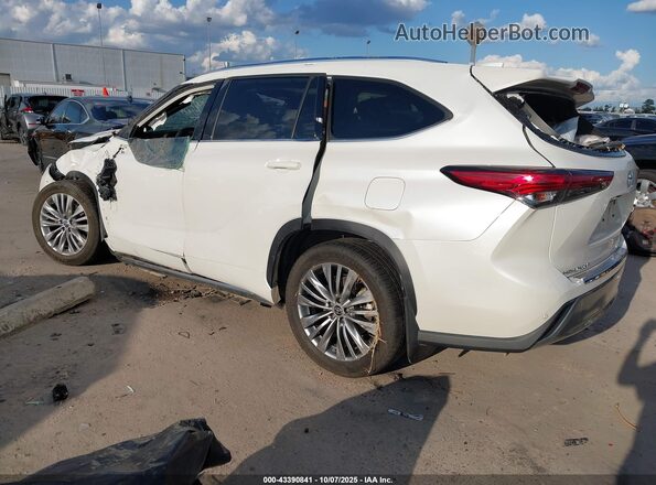5TDFZRBH7MS133039 2021 TOYOTA HIGHLANDER White Trasero izquierdo
