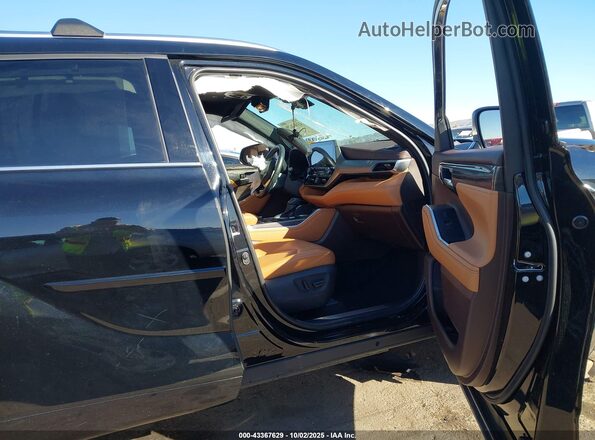 5TDFZRBH7MS134269 2021 TOYOTA HIGHLANDER Black Вид салону спереду