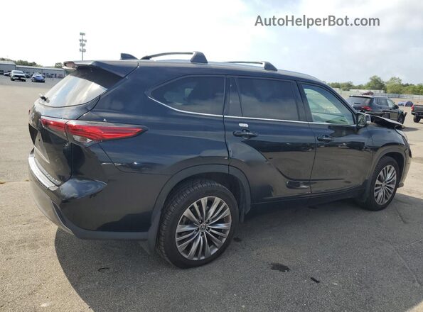 5TDFZRBH7MS141139 2021 TOYOTA HIGHLANDER Black Rear right