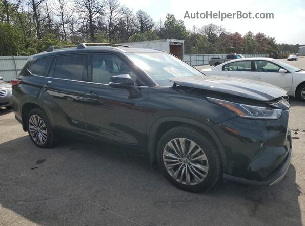 5TDFZRBH7MS141139 2021 TOYOTA HIGHLANDER Black Front right