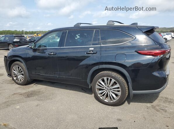 5TDFZRBH7MS141139 2021 TOYOTA HIGHLANDER Black Rear left