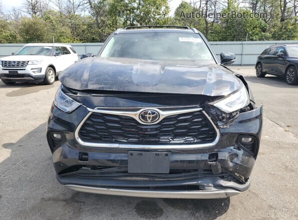 5TDFZRBH7MS141139 2021 TOYOTA HIGHLANDER Black Front view