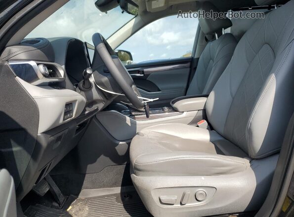 5TDFZRBH7MS141139 2021 TOYOTA HIGHLANDER Black Front interior view