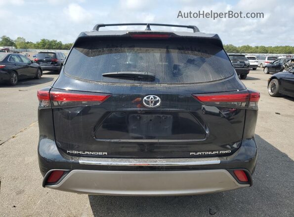 5TDFZRBH7MS141139 2021 TOYOTA HIGHLANDER Black Rear view