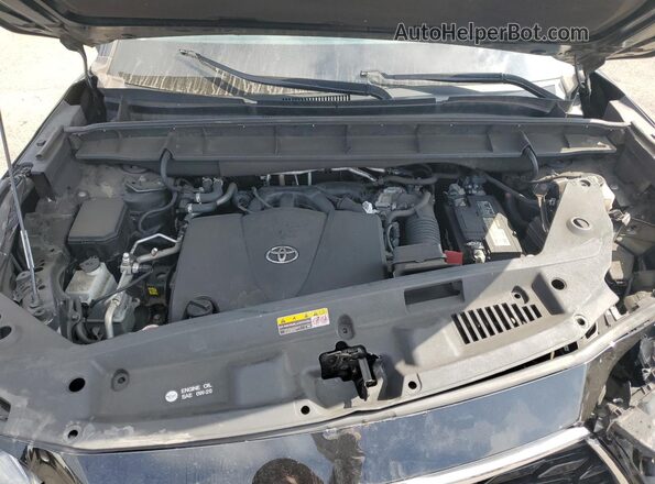 5TDFZRBH7MS141139 2021 TOYOTA HIGHLANDER Black Engine compartment view