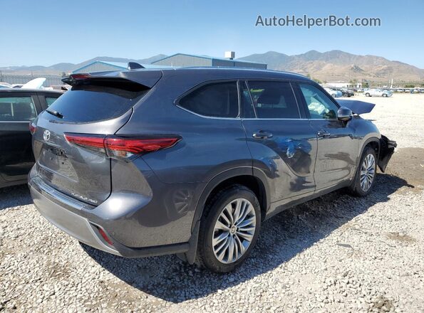 5TDFZRBH7NS232882 2022 TOYOTA HIGHLANDER Gray Задня права чверть