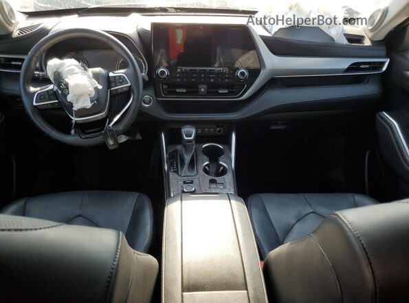 5TDFZRBH7NS232882 2022 TOYOTA HIGHLANDER Gray Вид панелі приладів