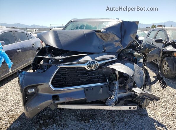 5TDFZRBH7NS232882 2022 TOYOTA HIGHLANDER Gray Вид спереду