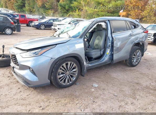 5TDFZRBH8LS008761 2020 TOYOTA HIGHLANDER Silver Front left