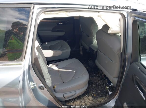 5TDFZRBH8LS008761 2020 TOYOTA HIGHLANDER Silver VIN sticker view
