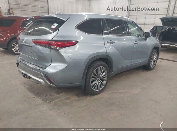 5TDFZRBH8MS143904 2021 TOYOTA HIGHLANDER Light Blue Հետևի աջ