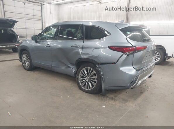 5TDFZRBH8MS143904 2021 TOYOTA HIGHLANDER Light Blue Հետևի ձախ