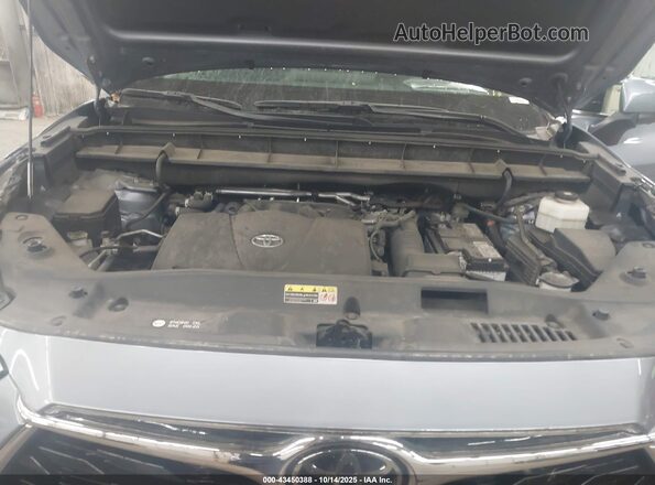 5TDFZRBH8MS143904 2021 TOYOTA HIGHLANDER Light Blue Հետևի տեսք