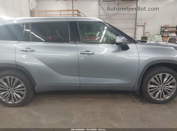5TDFZRBH8MS143904 2021 TOYOTA HIGHLANDER Light Blue Սալոնի 360 աստիճան տեսք