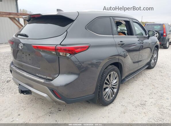 5TDFZRBH8NS166228 2022 TOYOTA HIGHLANDER Gray Задня права чверть