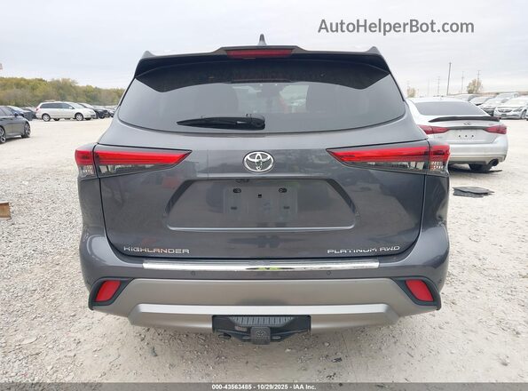 5TDFZRBH8NS166228 2022 TOYOTA HIGHLANDER Gray 