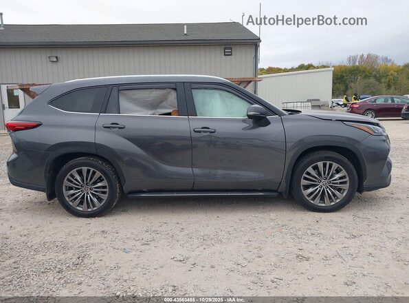 5TDFZRBH8NS166228 2022 TOYOTA HIGHLANDER Gray Панорамний вид салону 360°