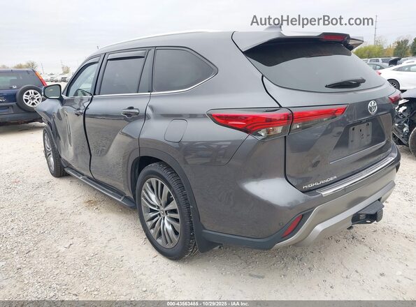 5TDFZRBH8NS166228 2022 TOYOTA HIGHLANDER Gray Задня ліва чверть