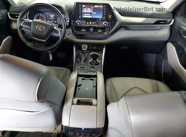 5TDGZRBH3NS205652 2022 TOYOTA LE Gray Вид панелі приладів
