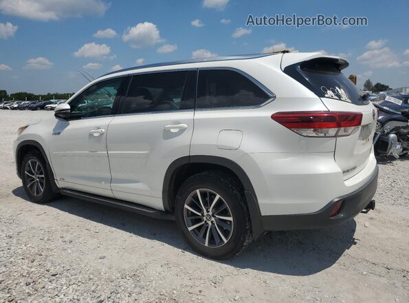 5TDJGRFH1JS046727 2018 TOYOTA HIGHLANDER HYBRID White Հետևի ձախ