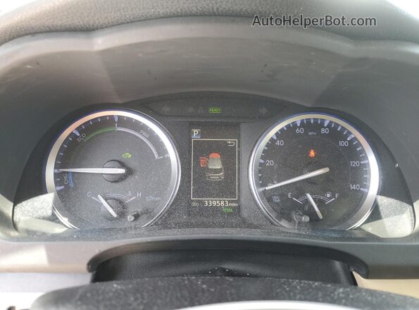 5TDJGRFH1JS046727 2018 TOYOTA HIGHLANDER HYBRID White Սարքավորումների վահանակի տեսք