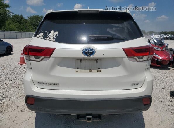 5TDJGRFH1JS046727 2018 TOYOTA HIGHLANDER HYBRID White Հետևի տեսք