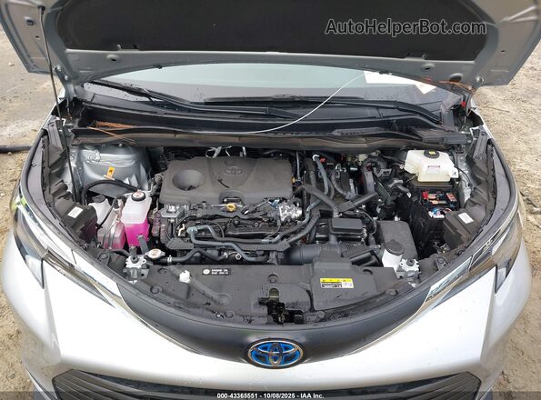 5TDJRKEC9SS255609 2025 TOYOTA LE Silver Widok z tyłu