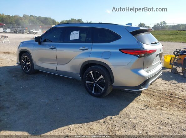 5TDJZRBH3MS160846 2021 TOYOTA HIGHLANDER Silver Rear left