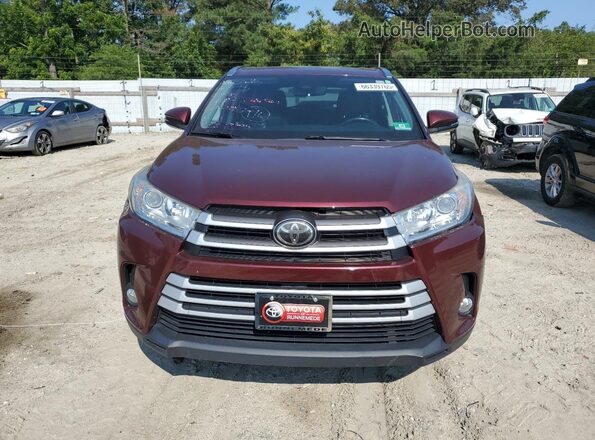 5TDJZRFH8JS837718 2018 TOYOTA HIGHLANDER Burgundy 