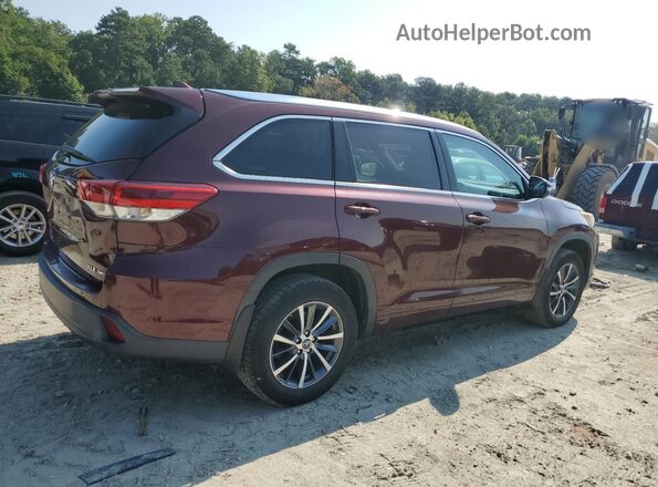 5TDJZRFH8JS837718 2018 TOYOTA HIGHLANDER Burgundy 