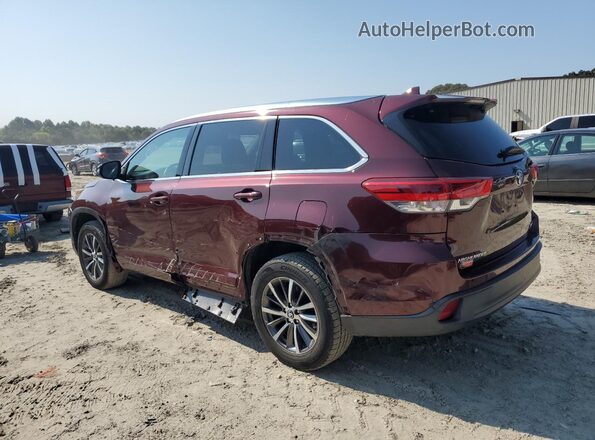 5TDJZRFH8JS837718 2018 TOYOTA HIGHLANDER Burgundy 