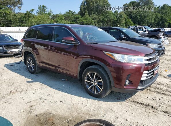 5TDJZRFH8JS837718 2018 TOYOTA HIGHLANDER Burgundy 