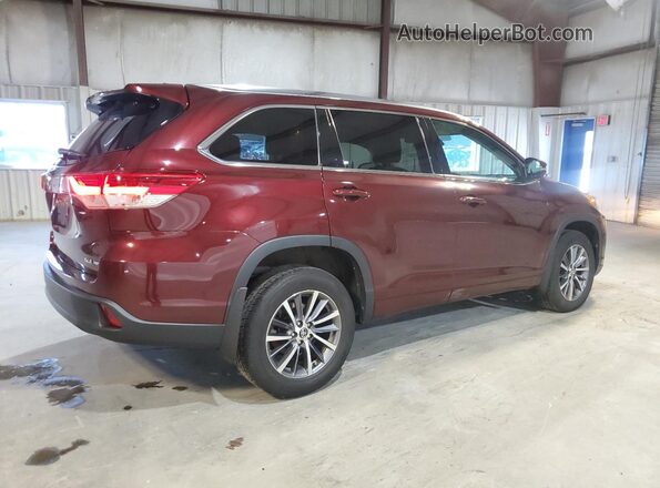 5TDJZRFH9JS911972 2018 TOYOTA HIGHLANDER Burgundy 