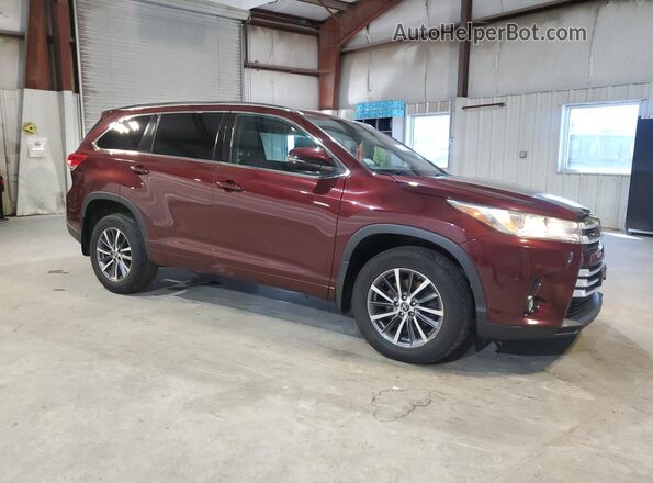 5TDJZRFH9JS911972 2018 TOYOTA HIGHLANDER Burgundy 