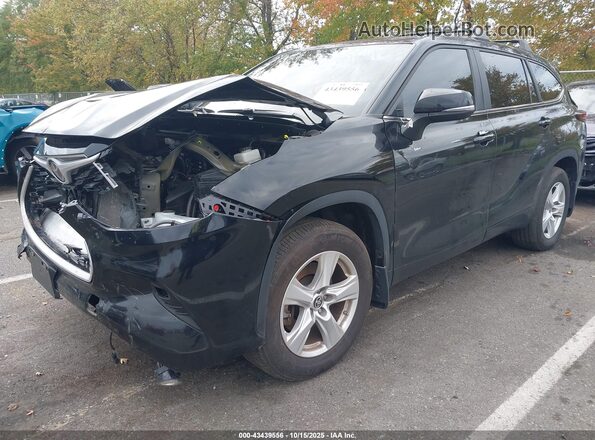 5TDKDRBH3RS536164 2024 TOYOTA LE Black წინა მარცხენა ხედი სამი მეოთხედიდან