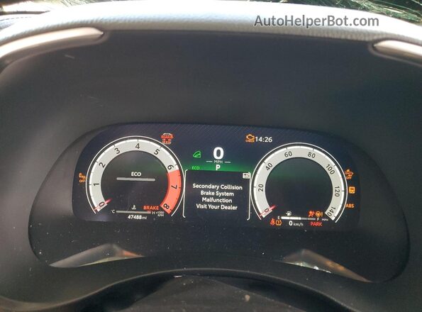 5TDKDRBH5PS509450 2023 TOYOTA HIGHLANDER White Instrument cluster view