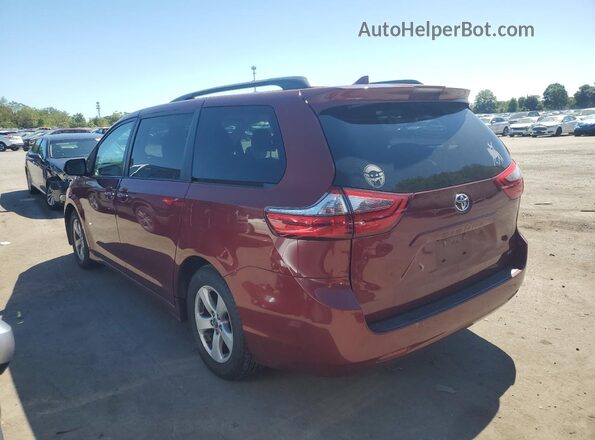 5TDKZ3DC8LS041367 2020 TOYOTA LE Бордовый Задняя левая четверть