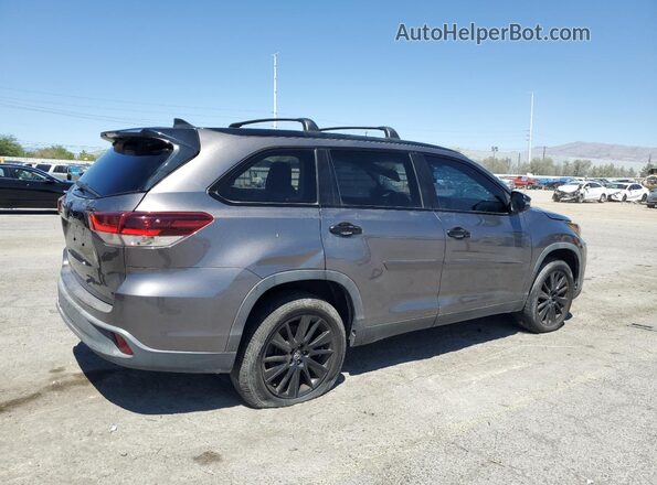 5TDKZRFH0KS328986 2019 TOYOTA HIGHLANDER Gray Հետևի աջ