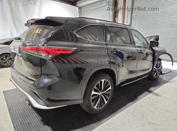 5TDLZRBH2MS146848 2021 TOYOTA HIGHLANDER Black უკანა მარჯვენა