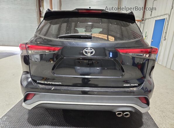 5TDLZRBH2MS146848 2021 TOYOTA HIGHLANDER Black უკანა ხედი