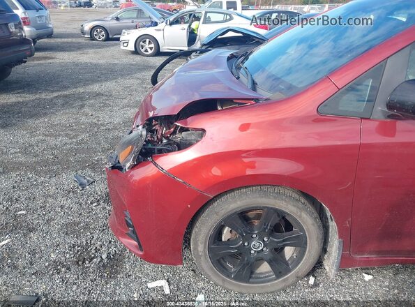 5TDXZ3DC2LS049597 2020 TOYOTA SIENNA Maroon Vista frontal