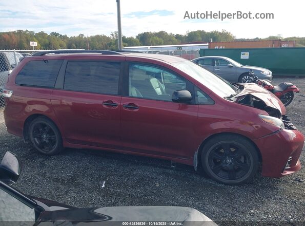 5TDXZ3DC2LS049597 2020 TOYOTA SIENNA Maroon Vista interior trasera