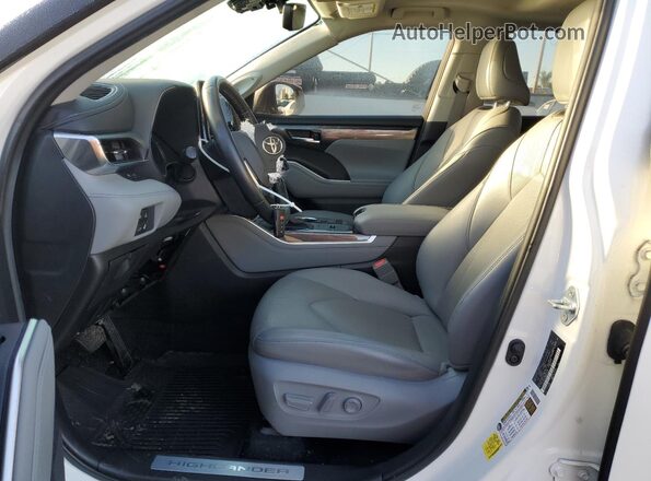 5TDYARAH8MS005877 2021 TOYOTA LIMITED White წინა სალონის ხედი