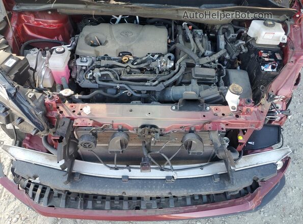 5TDYRKEC2NS126887 2022 TOYOTA LE Burgundy Շարժիչի բաժամունքի տեսք