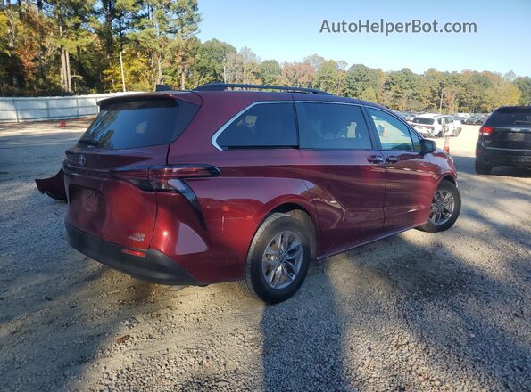 5TDYRKEC2NS126887 2022 TOYOTA LE Burgundy Հետևի աջ