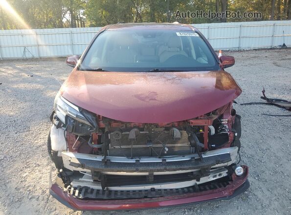 5TDYRKEC2NS126887 2022 TOYOTA LE Burgundy Դիմացի տեսք